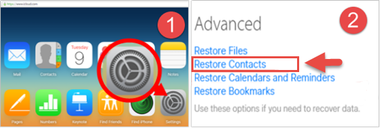 recover contacts from icloud advanced mode