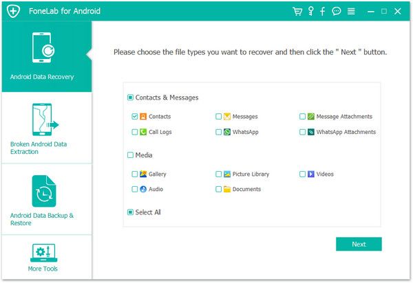 select data type