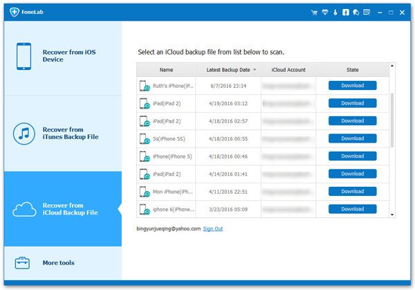 extract iCloud backup