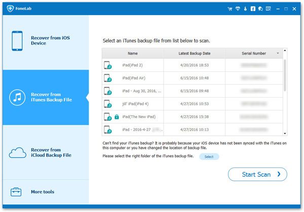 extract backup file