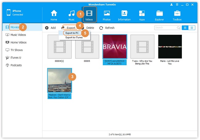 transfer videos from ipad to computer