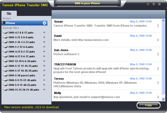 iPhone transfer sms iPhone transfer sms