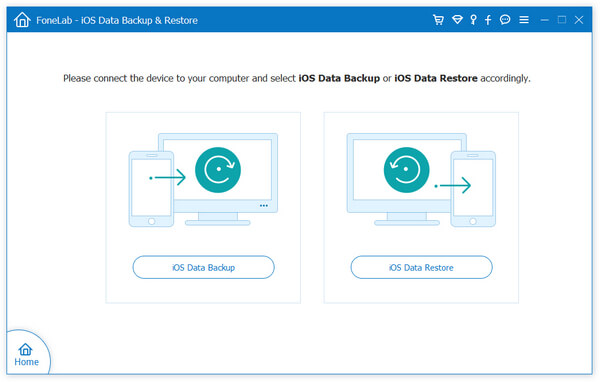 select backup option